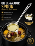 Premium Stainless Steel Oil Separation Spoon