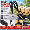 Adjustable Motorcycle Cargo Bungee Net with Hooks