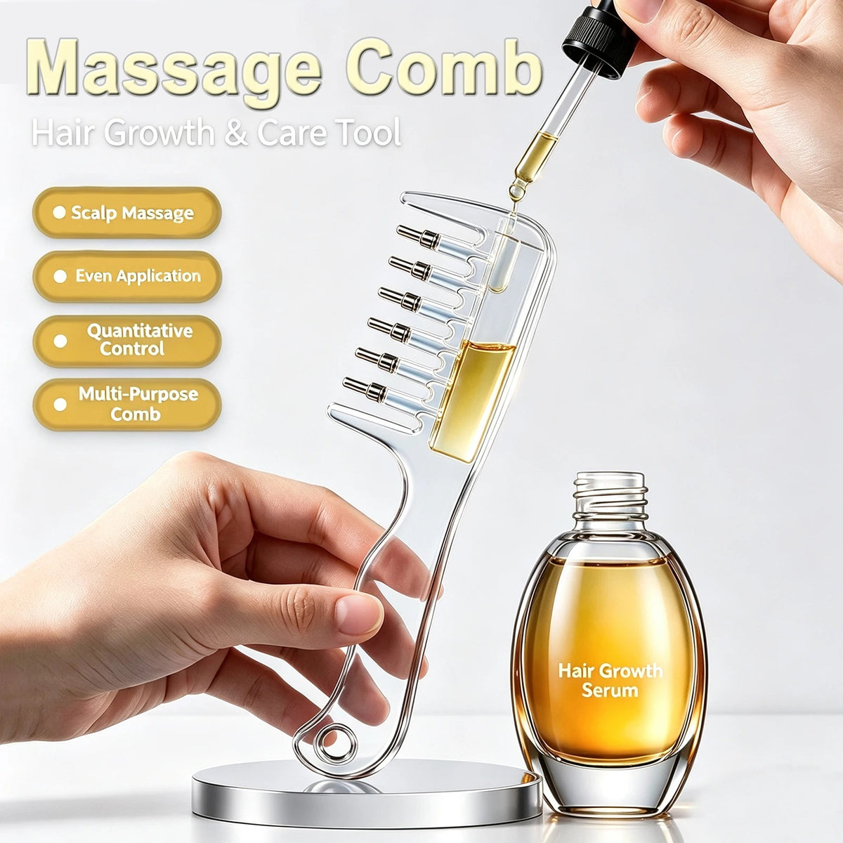 Massage Comb – Scalp Care & Hair Serum Applicator