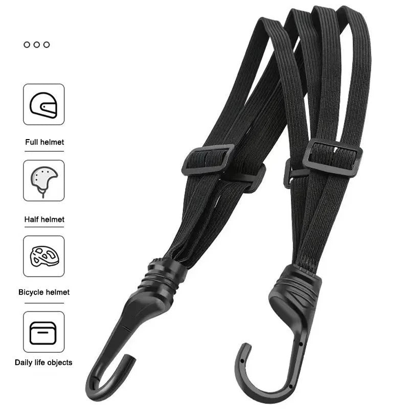 Adjustable Motorcycle Cargo Bungee Net with Hooks